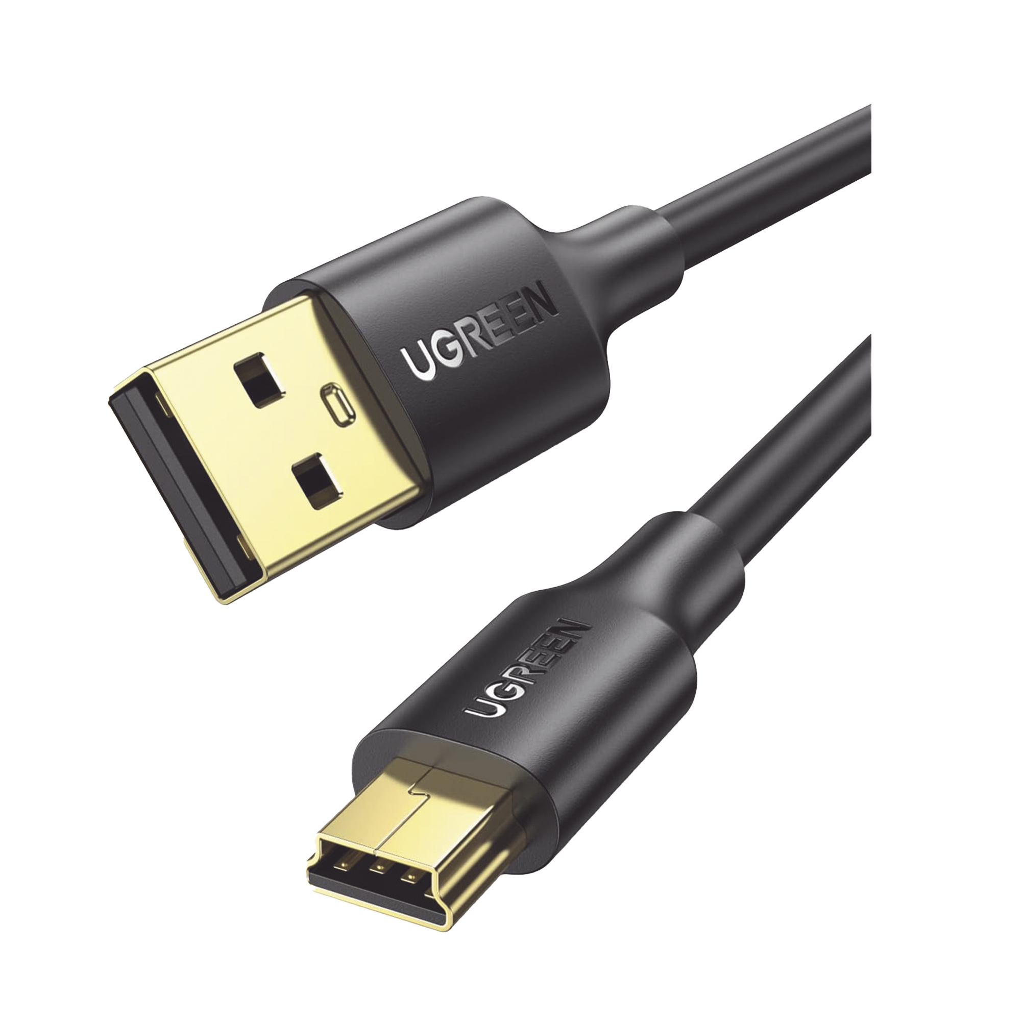Cable USB-A 2.0 a Mini USB | 1m | Cable de Datos y Alimentación | 480Mps | Chip Inteligente | PVC | Para Discos Duros HDD o SSD Go-Pro Hero Mando de PS3 Cámaras Digitales Reproductores MP3 MP4 etc.