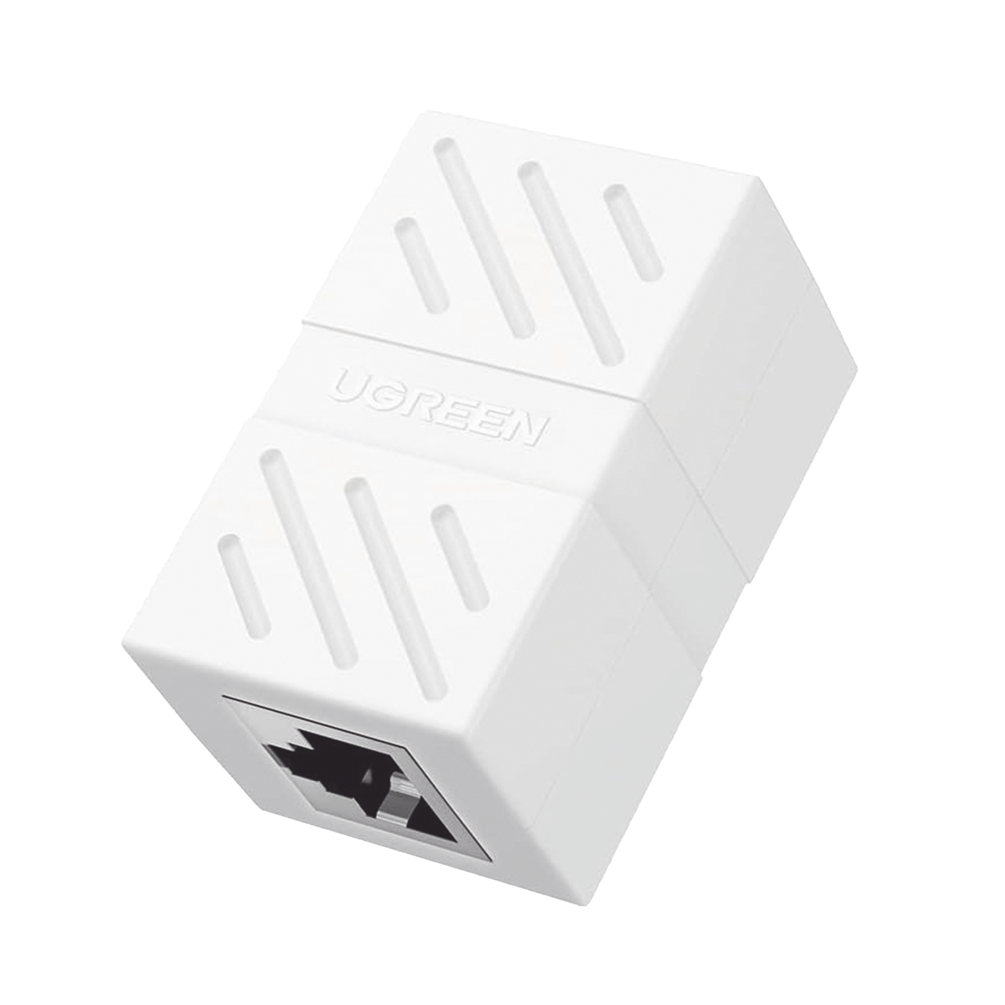 Acoplador (Extensor de Cable Ethernet RJ45 a RJ45) | 1000Mbps | Compatibilidad con Cat7 Cat6A Cat6 Cat5e | Compatible con POE | Ignífugo | ABS | Color Blanco