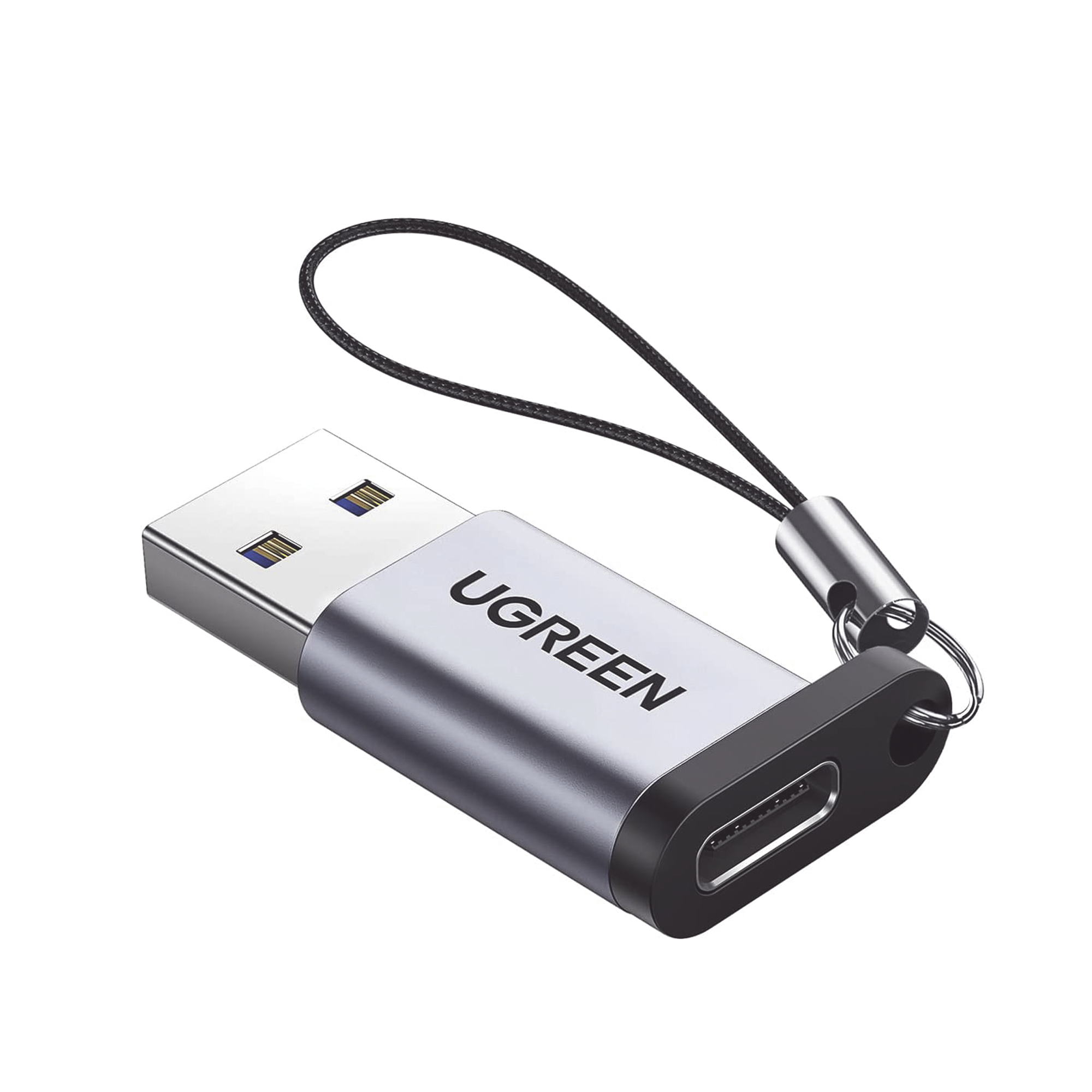 Adaptador USB 3.0 Macho a USB-C 3.1 Tipo C Hembra |Carga y Sincronización de Datos | Admite Corriente de 3A | Transferencia de hasta 5 Gbps | Amplia Compatibilidad | Chip VL160 | Caja de Aluminio