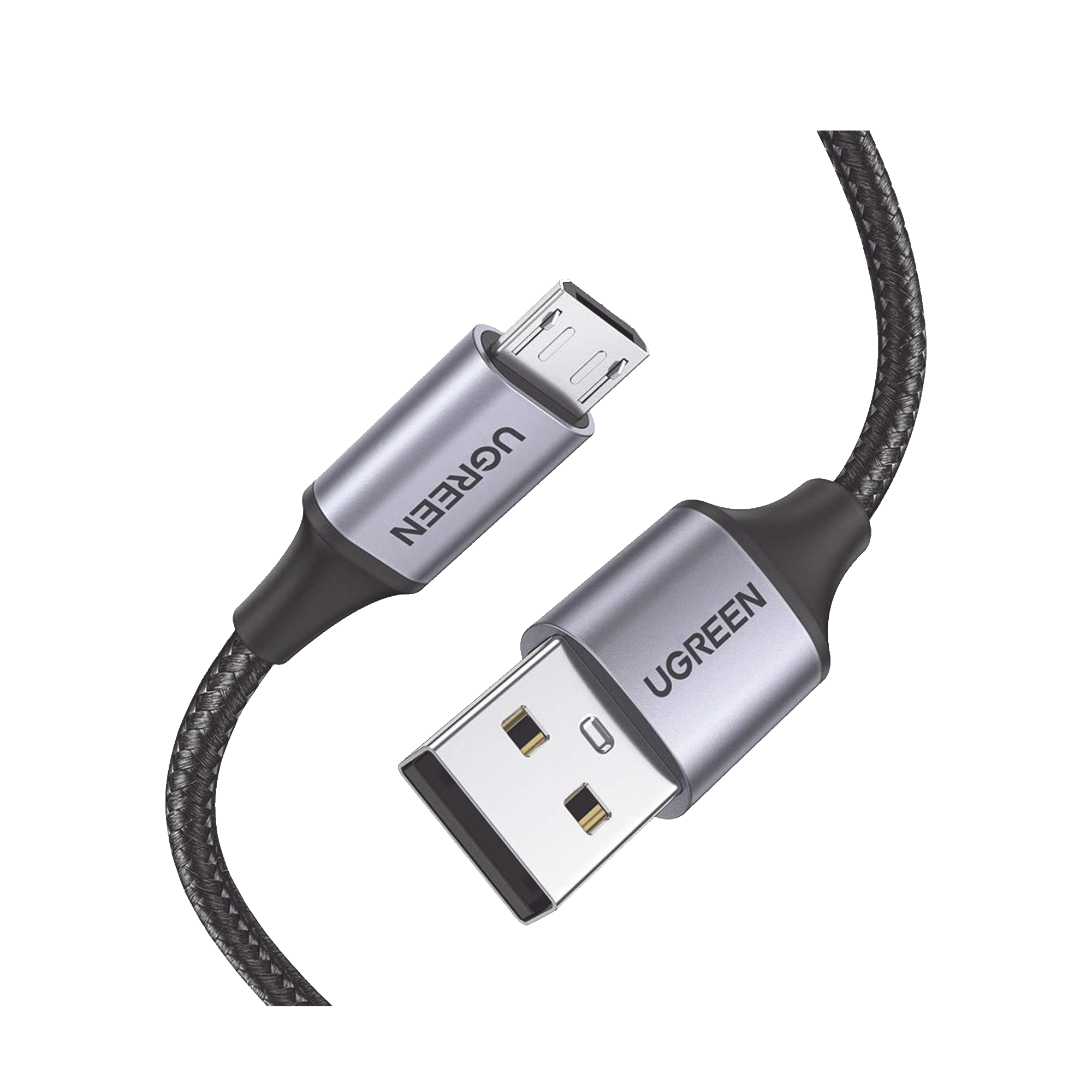 Cable USB-A a Micro USB | 1 Metro (3.28 Pies) | Carga Rápida | QC 3.0/2.0 | FPC | AFC | Transferencia de Datos de 480 Mbps | Recarga hasta 18W | Protección Integrada | Caja de Aluminio | Nylon