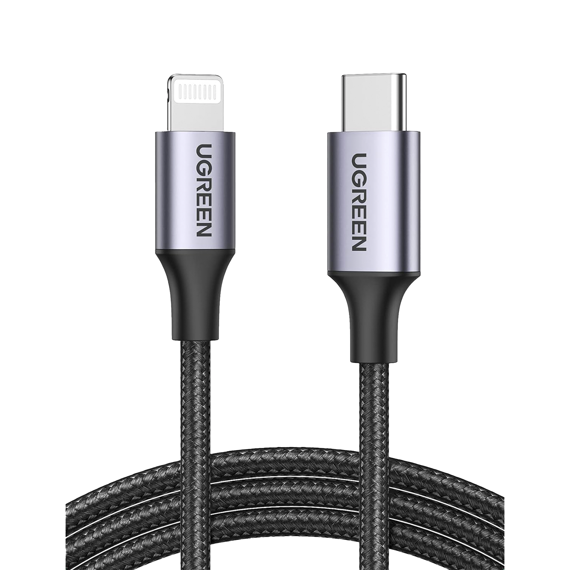 Cable USB-C a Lightning | 2 Metros (6.56 Pies) | Certificado MFi | Carga Rápida 60W | 480 Mbps | Conector C94 | Adecuado para iPhone iPad y iPod | Protección Integrada | Caja de Aluminio | Nylon