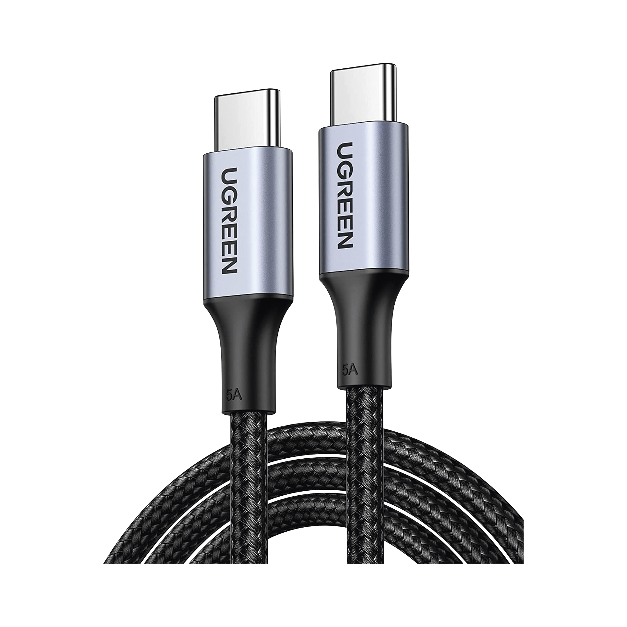 Cable USB-C a USB-C | 1 Metro | Carga Rápida de hasta 100W | Transferencia de datos 480 Mbps | PD3.0 | QC4.0/3.0/2.0 | FPC | AFC | Protección Integrada| Caja de Aluminio | Nylon Trenzado
