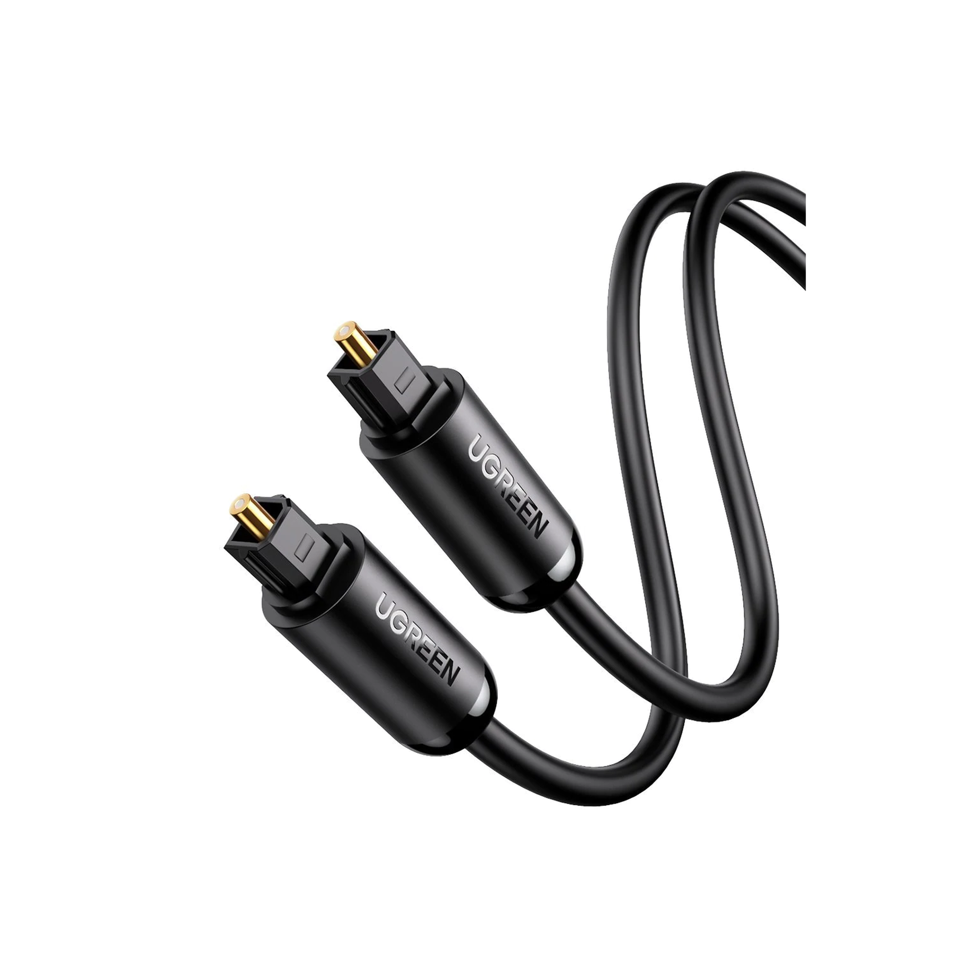 Cable Óptico Toslink (S/PDIF) de Alta Calidad para Audio Digital / 3 Metros (9.84 Pies) / Tapa de Protección / Dolby 7.1 Canales / Diseño Durable / Plug & Play / Color Negro