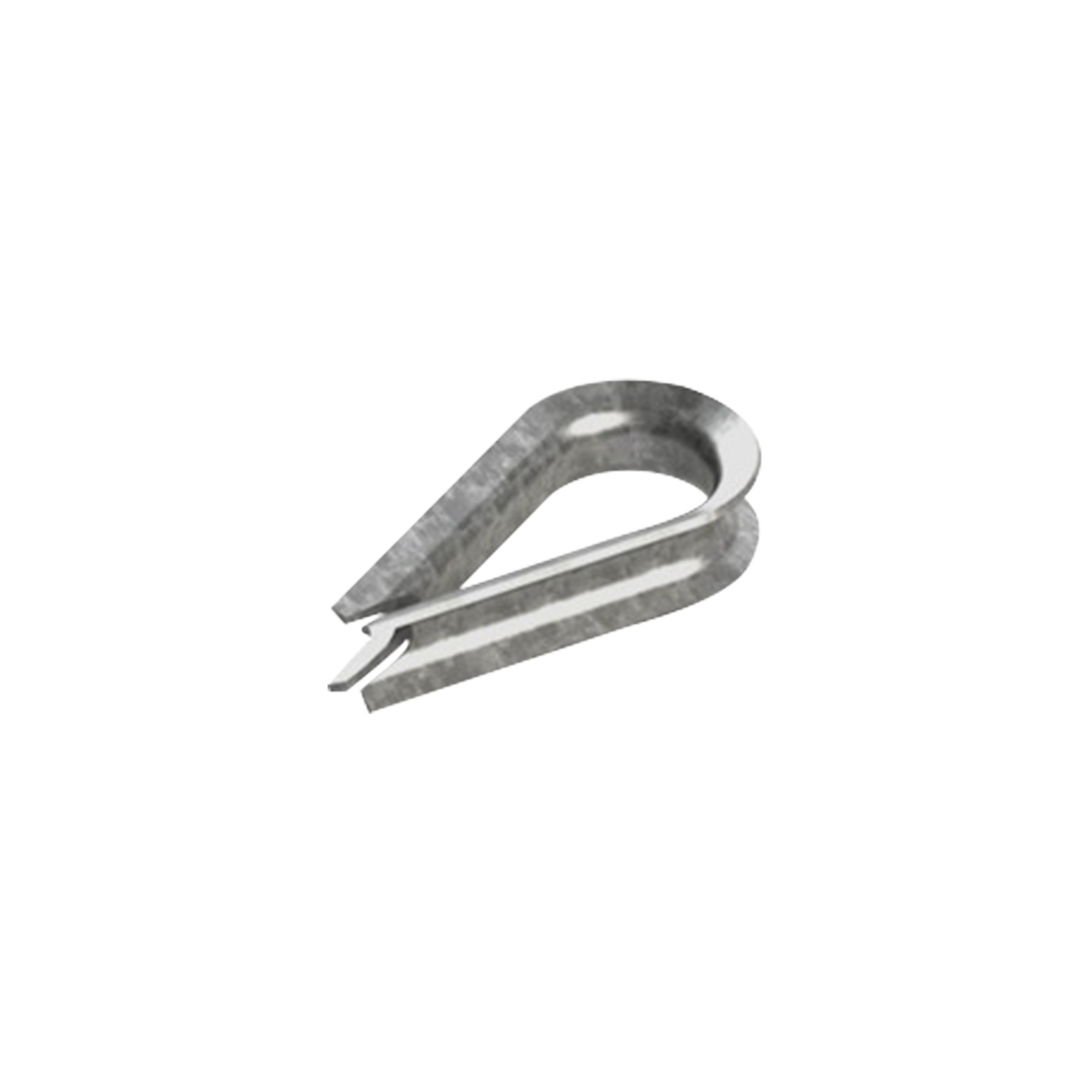 Cuello/ Guardacabo/ Rozadera para Cable de 1/4" de Acero Galv. por Inmersión.