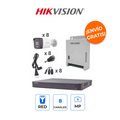 HIKVISION KH4K8BTWA Kit de Seguridad 4K de 8 Canales con Audio Bidireccional y Cámaras 3K AcuSense
