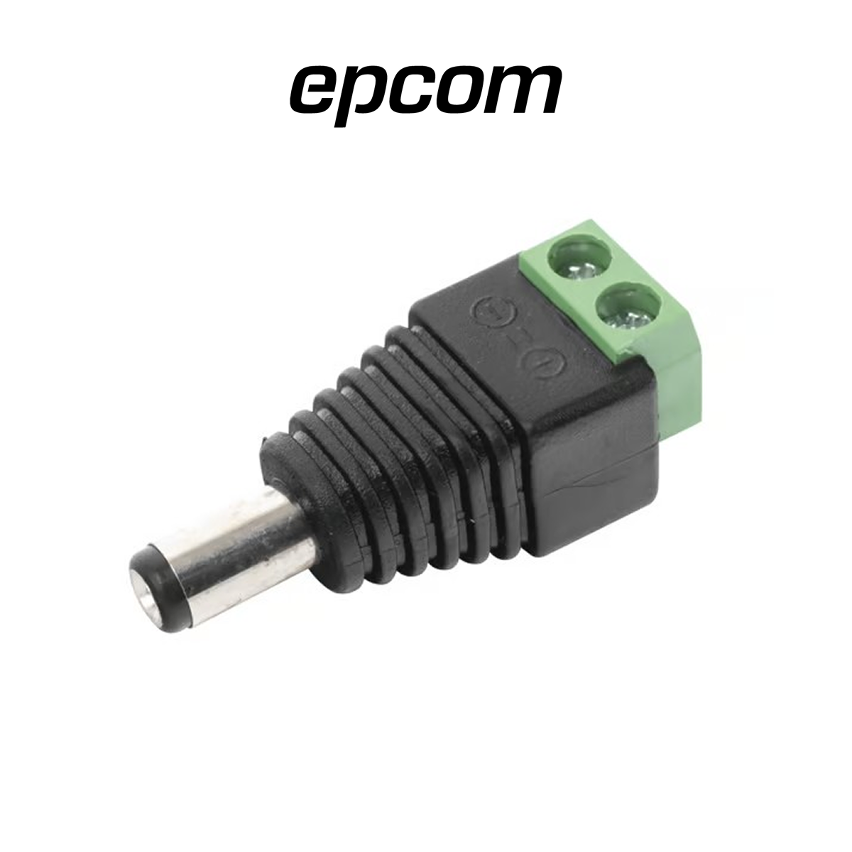EPCOM JR-52 Adaptador Macho de Corriente 12Vcc Polarizado con Terminales de Tornillo