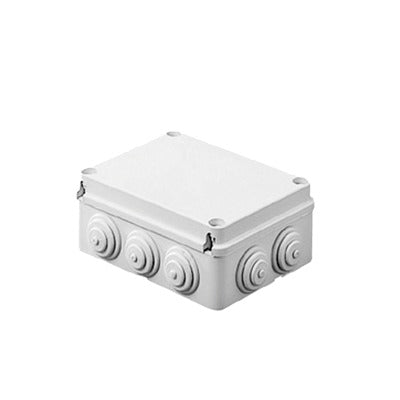Caja Estanca de PVC Para Derivación y Conexión 12 Entradas Tapa Atornillada 300x220x120 mm  (Área interna) Uso Exterior IP55 Material que no Propaga el Fuego y Libre de Hálogenos