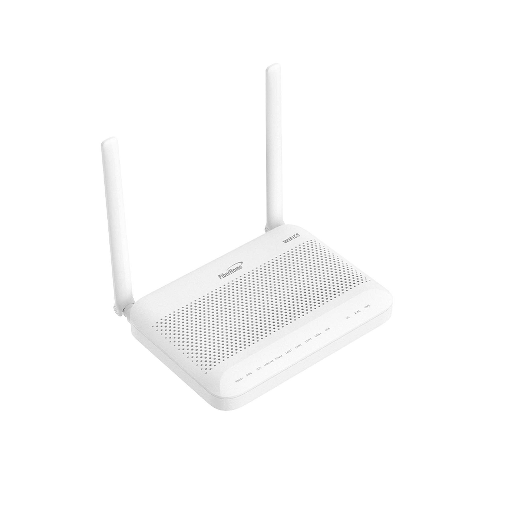 ONU GPON WiFi (2.4/5 GHz) 2 antenas de 5 dBi Compatible con OLT de Terceros MIMO 2x2 4 puertos Gigabit + 1 POTS + USB conector SC/UPC (Gestión WAN desde la Interfaz de la ONU)