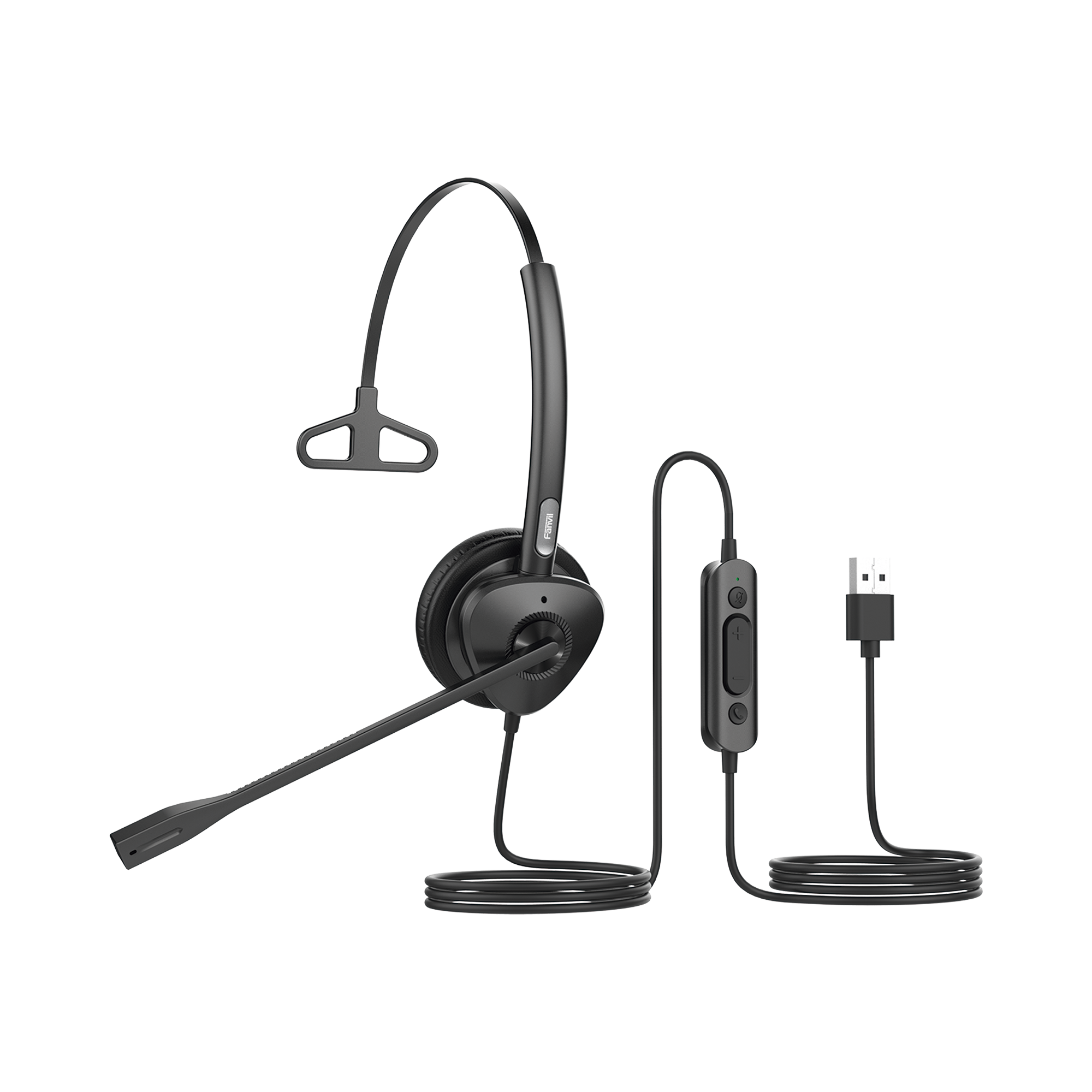 Diadema monoaural con tecnología antishock para teléfonos IP FANVIL con interfaz USB con micrófono de cancelación de ruido larga durabilidad