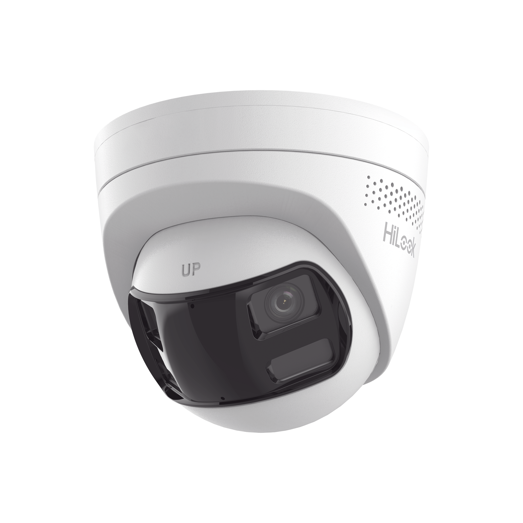 [Dual Light] Turret IP 6 Megapixel / Imagen Panorámica 180°/ PoE / Micrófono y Bocina Integrado / Exterior IP67 / Audio Bidireccional / Alarma Visual y Auditiva Integrada / Smart Supplement Light / Mi