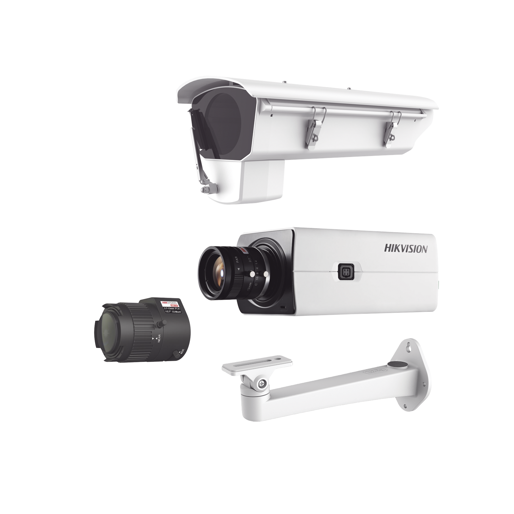 Kit de Cámara IP con Gabinete para Cuartos Frios con Ventilador Calefacción y Parabrisas Incluye Lente varifocal