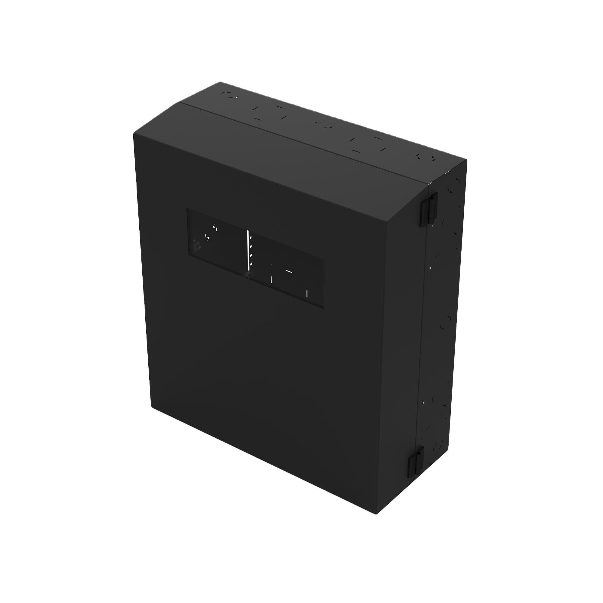 Gabinete de Pared con Rack Horizontal de 6 UR con Ventanilla de Inspección Se envía el Gabinete Armado.