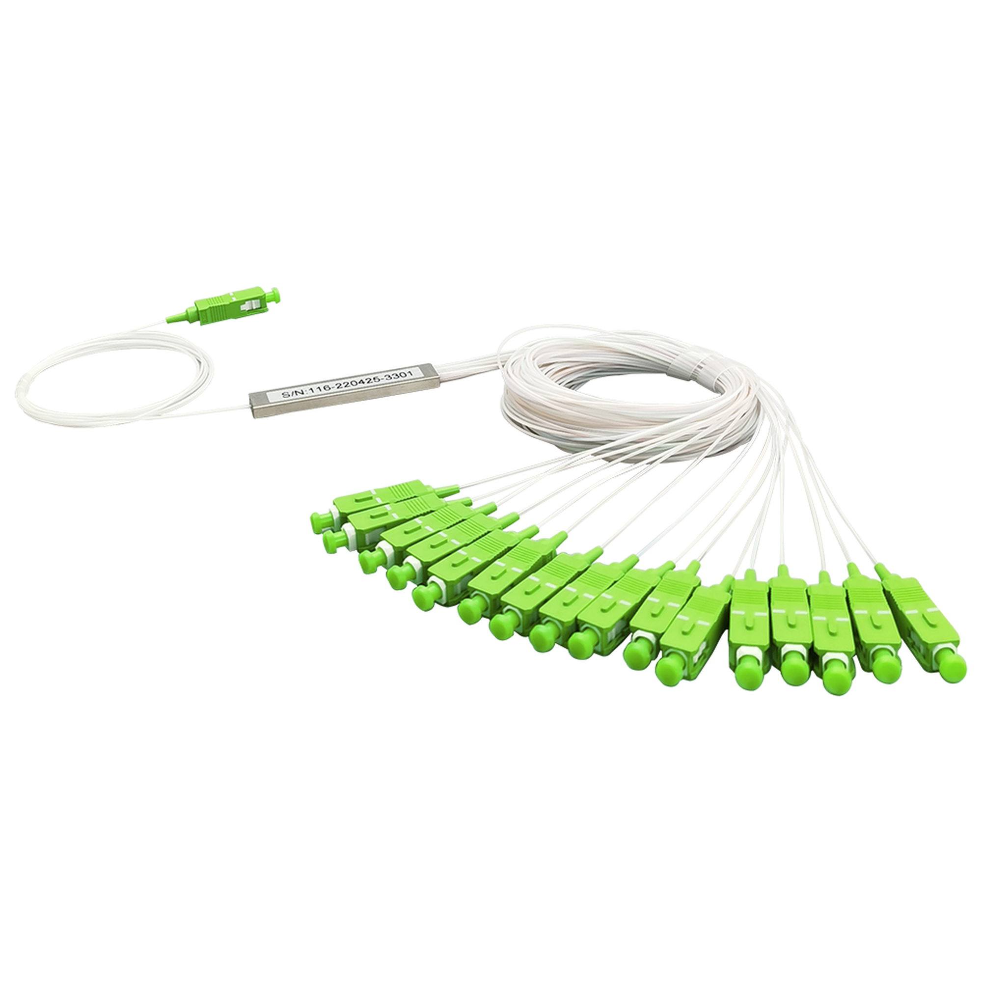 Splitter (Divisor Óptico) tipo PLC de 1x16 conectores SC/APC