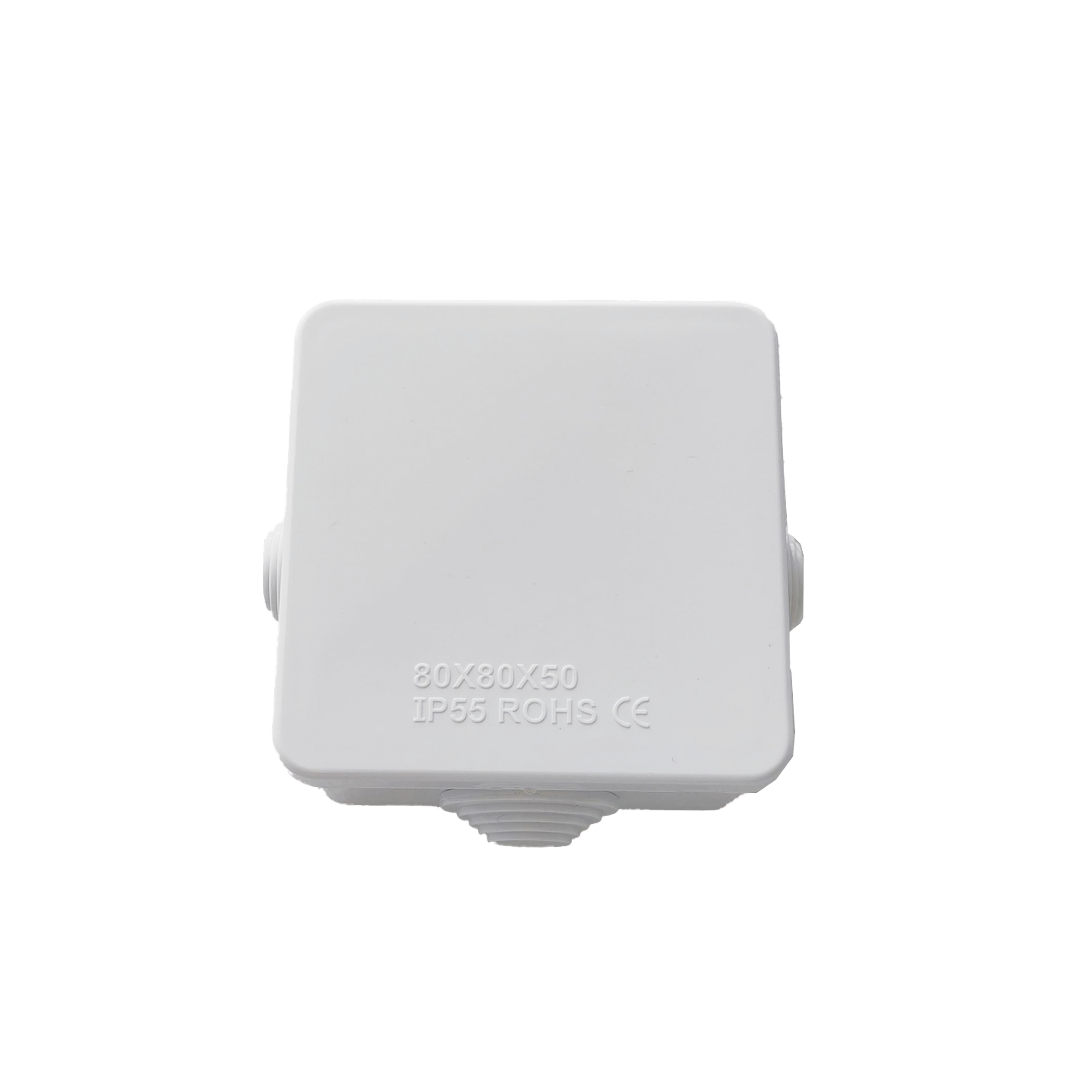 Caja de Conexiones Impermeable IP55 con 4 Entradas 80 x 80 x 50 mm para Instalaciones Industriales Comerciales y Residenciales Incluye Tornillería para su Instalación