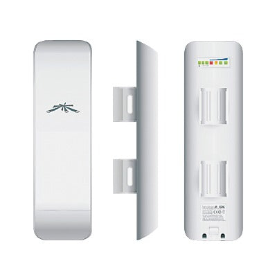 NanoStation airMAX M2 CPE hasta 150 Mbps frecuencia 2 GHz (2412-2462 MHz) con antena integrada de 11 dBi