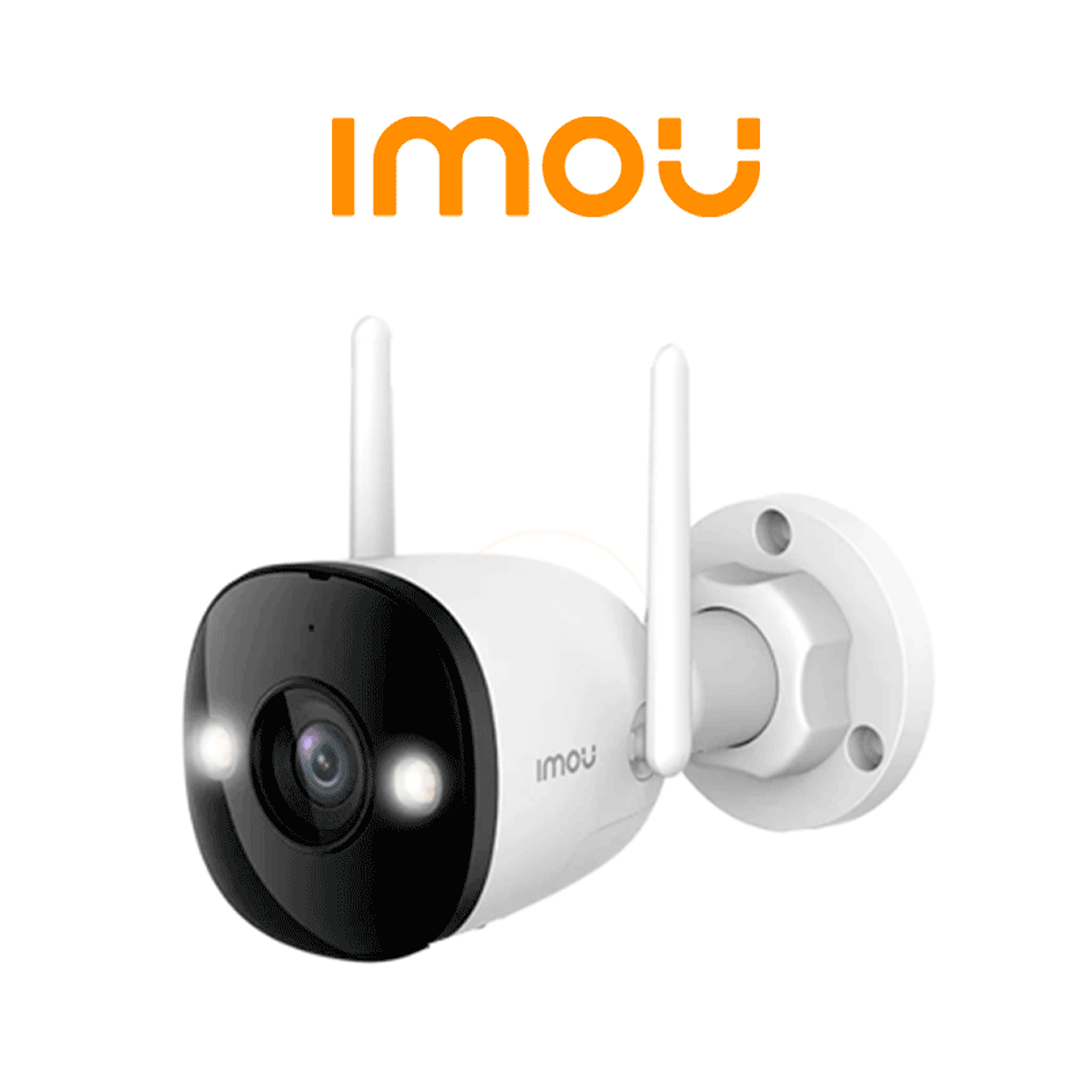 IMOU Bullet 2E 5Mp (IPC-K3DN-5H0WF) - Cámara IP Bullet WiFi de 5MP tiene micrófono integrado, 102° de visión, H.265, lente de 2.8mm, detección de humanos, IR 30m, IP67 y ranura MicroSD.