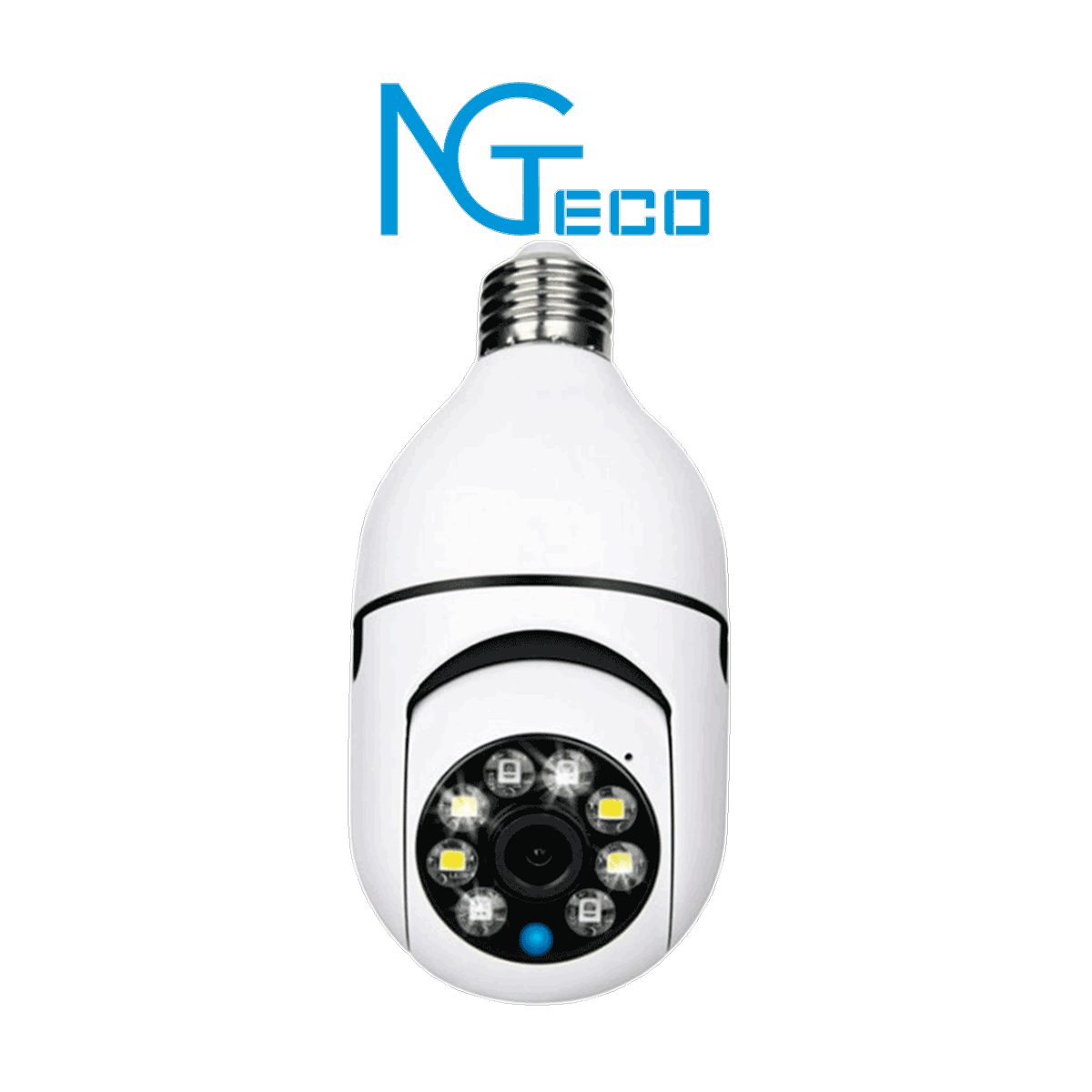 ZKTECO NG SH01C2IN - Cámara Inteligente WiFi / 3MP / Visión PTZ 355° / Lente HD 4mm / Visión Nocturna IR + Luz Blanca / Audio 2 Vias / Almacenamiento Local y en la Nube / Onvif / Compatible con Alexa y Asistente de Google