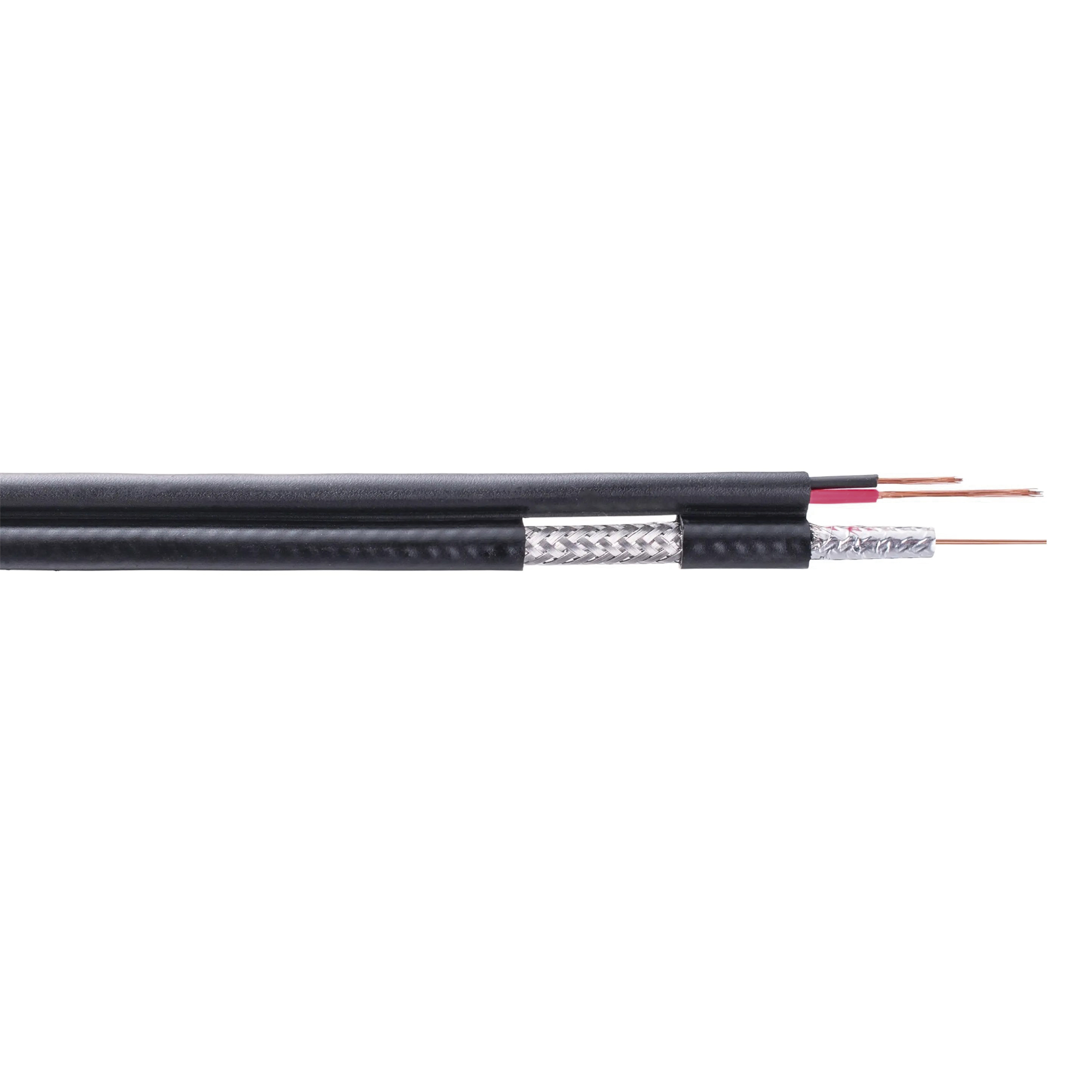 Carrete de 305 Metros (1000 Pies) / Cable Coaxial RG59 / Tipo CCS Siames / Optimizado para HD / Intemperie