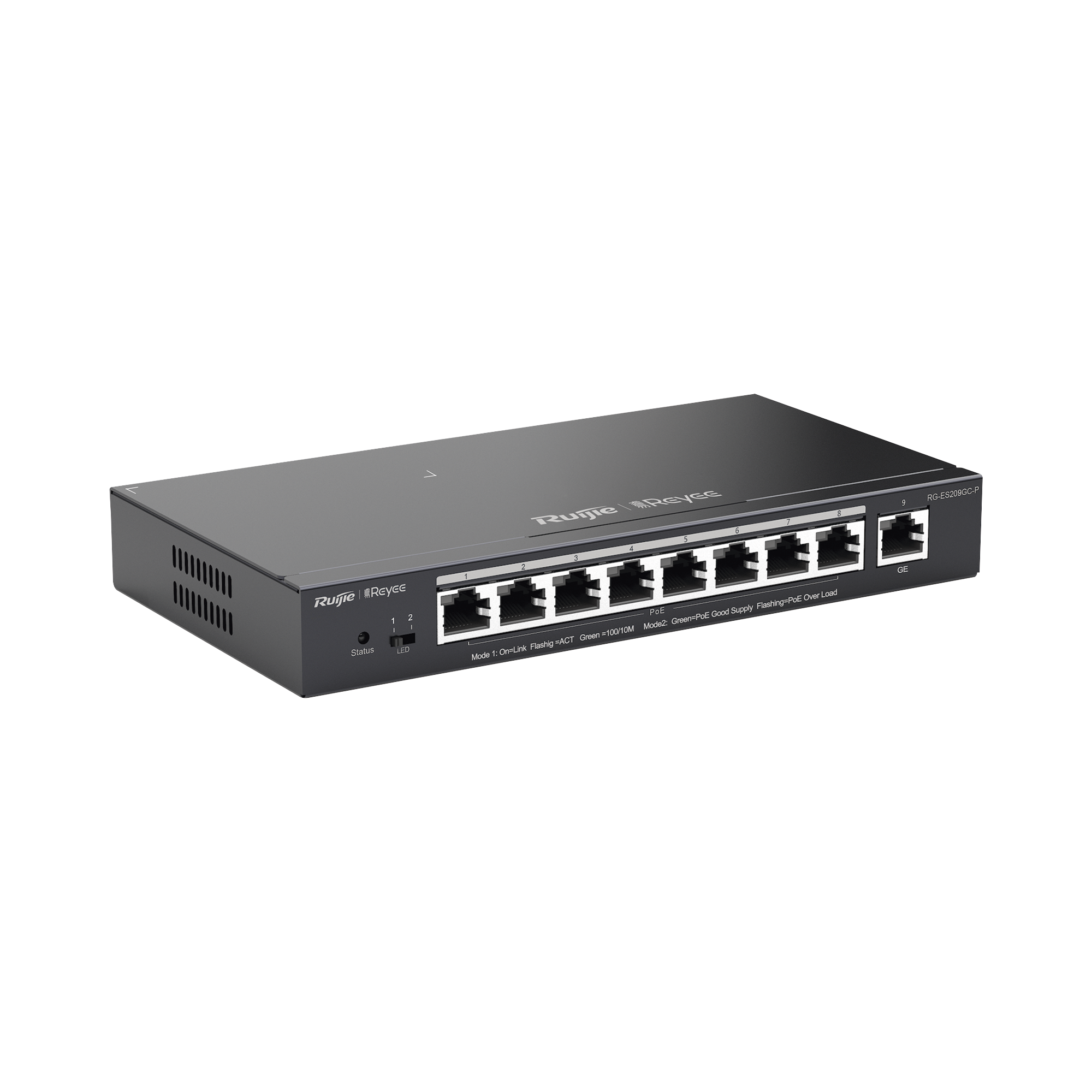 Switch Administrable 8 Puertos PoE+ 802.3af/at Gigabit gestión gratuita desde la nube 120w