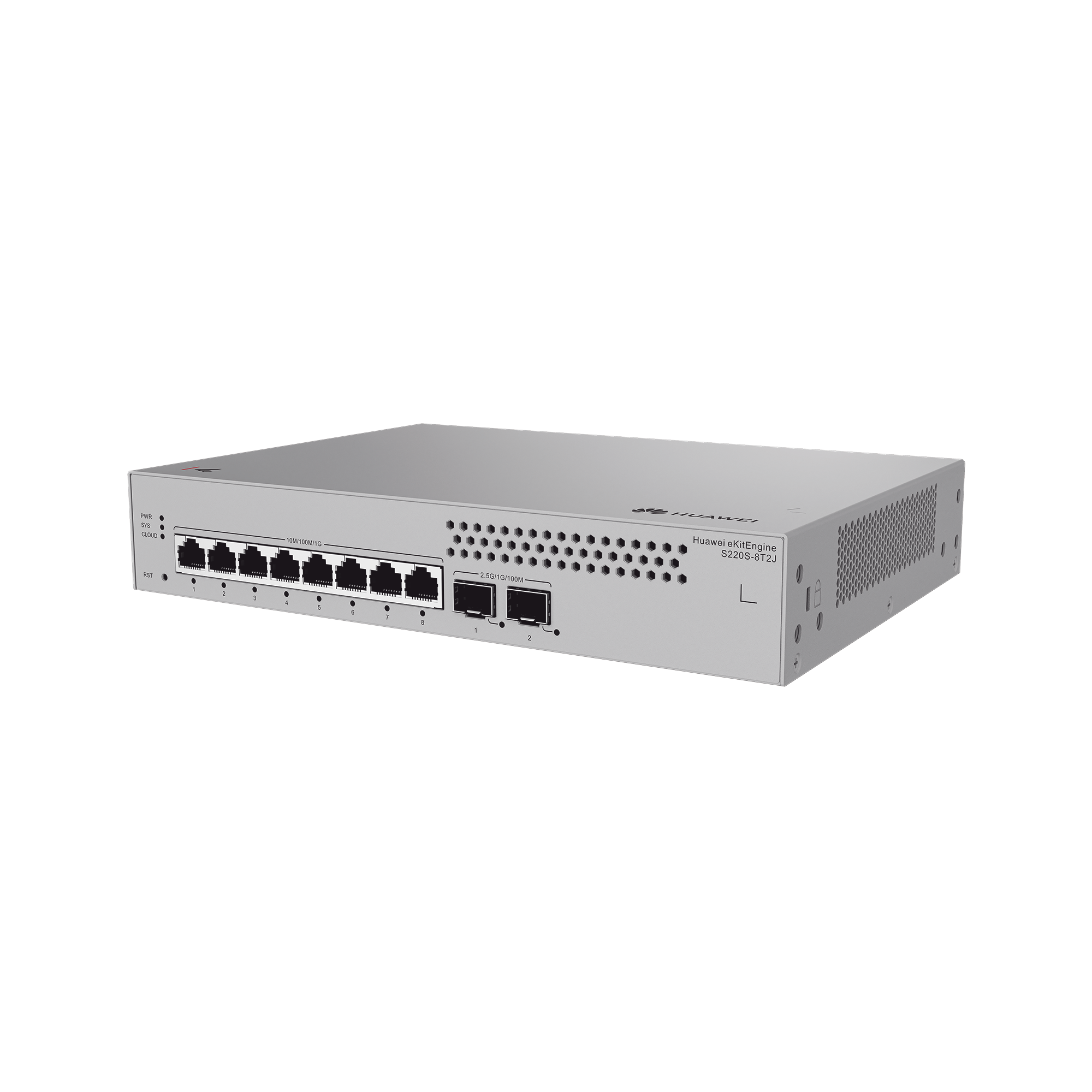 Switch de Acceso eKit Administrable Capa 2 / 8 Puertos Gigabit / 2 Puertos SFP 1-2.5 Gbps / Gestión Gratuita desde la Nube / Libre de Licenciamiento