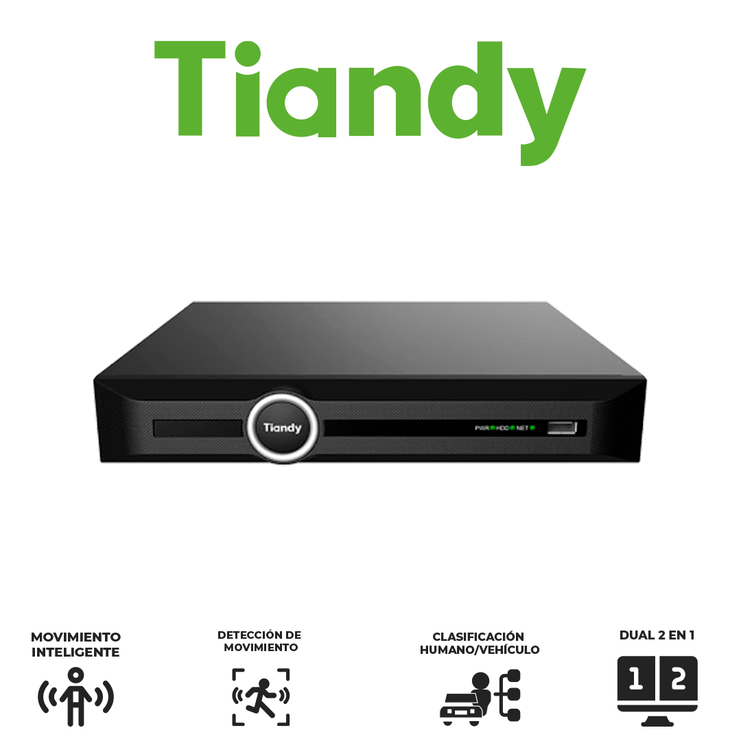 NVR PSE AI 5CH LITE S.265 1HDD - PoE - ONVIF - Max.: 16MP / 100Mbps