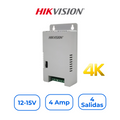 Hikvision DS-2FA1225-C4/K Fuente Distribuidora 12-15V 4A 4k