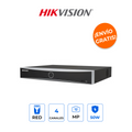 HIKVISION DS-7604NXI-K1/4P(E) NVR 4 Canales 12MP 4K con Reconocimiento Facial y 4 Puertos PoE+
