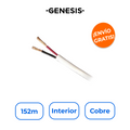 GENESIS 5475-5501/500 Cable Audio Pro 2x14 AWG Cobre Libre de Oxígeno 152m Riser