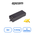 Epcom PS-12DC4KV Fuente de Poder Regulada 12V 5A 4K