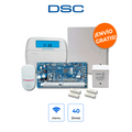 DSC PowerSeries NEO Kit NEO-ICON-SB Alarma 32 Zonas con Sensores Cableados y Teclado de Iconos