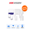 HIKVISION DS-PWA48-FULL-K Kit de Alarma AX PRO Full con 7 Dispositivos, Sirena y Teclado Inalámbrico