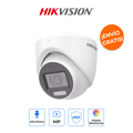 HIKVISION DS-2CE76K0T-LMFS Turret 3K 5MP Metálica Dual Light con Micrófono y Gran Angular 105°