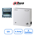 Dahua DH-PFM340-5CH Fuente de Poder Distribuidora 12V 4A 5 Canales
