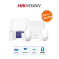 HIKVISION DS-PWA48-KSV2 Kit de Alarma AX PRO Plus con 6 Sensores, Sirena Exterior y 4G LTE