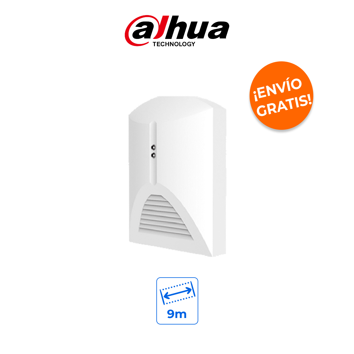 Dahua DH-ARD511 - Detector de Rotura de Vidrio Cableado de Alta Precisión con Sensor Piezoeléctrico