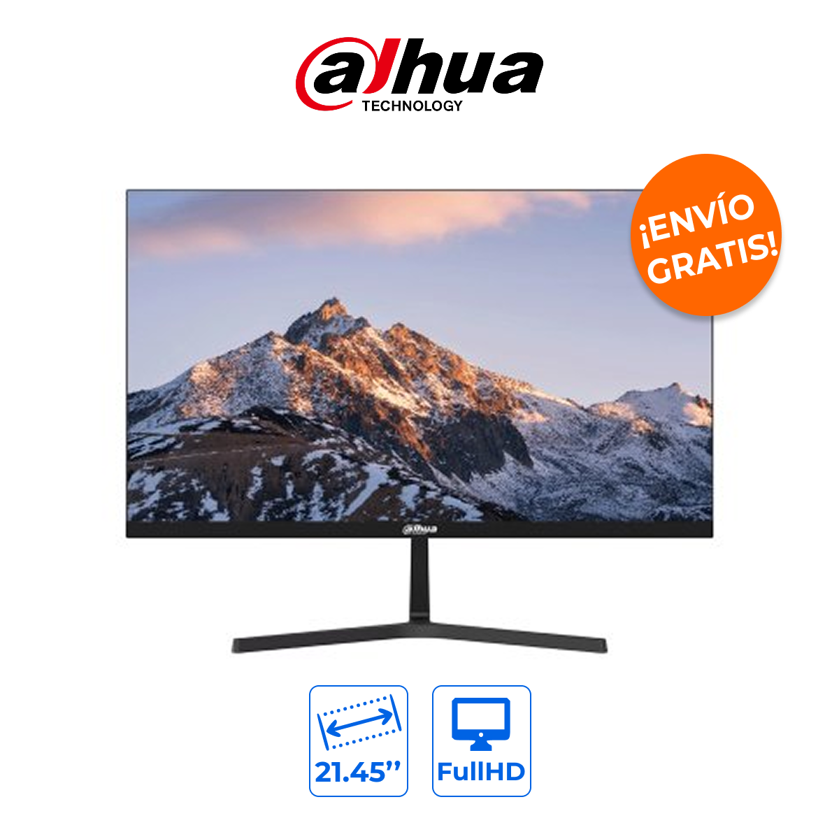 DAHUA DHI-LM22-B200S Monitor de 21.45" FullHD Ultra Delgado con Altavoces e HDMI/VGA