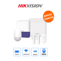 HIKVISION AXPRO-KIT-GSM Kit de Alarma WiFi AX PRO 48 Zonas con Sirena Exterior y Respaldo 4G