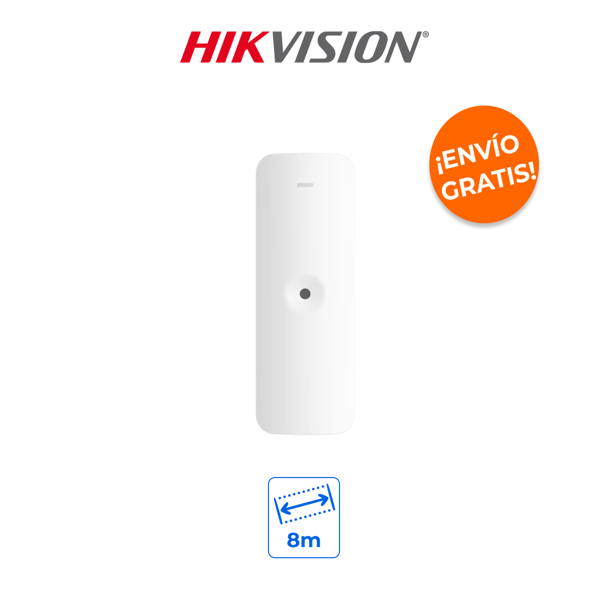 HIKVISION DS-PDBG8-EG2 Detector Acústico Cableado de Ruptura de Cristal 8m Omnidireccional