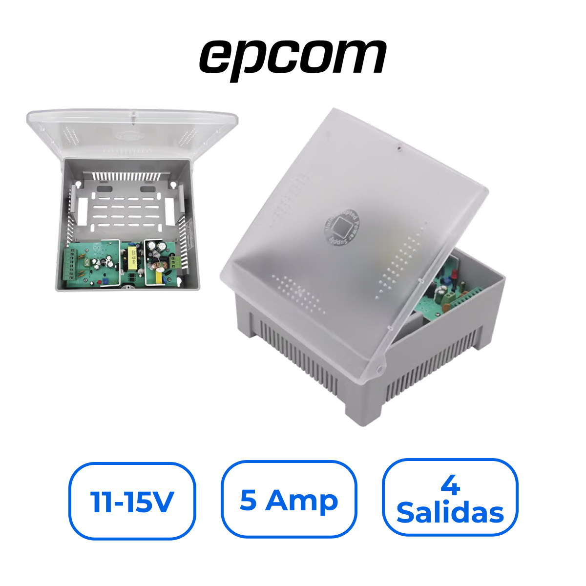 Epcom PS12DC4P Fuente de Poder Regulable 11-15V 5A