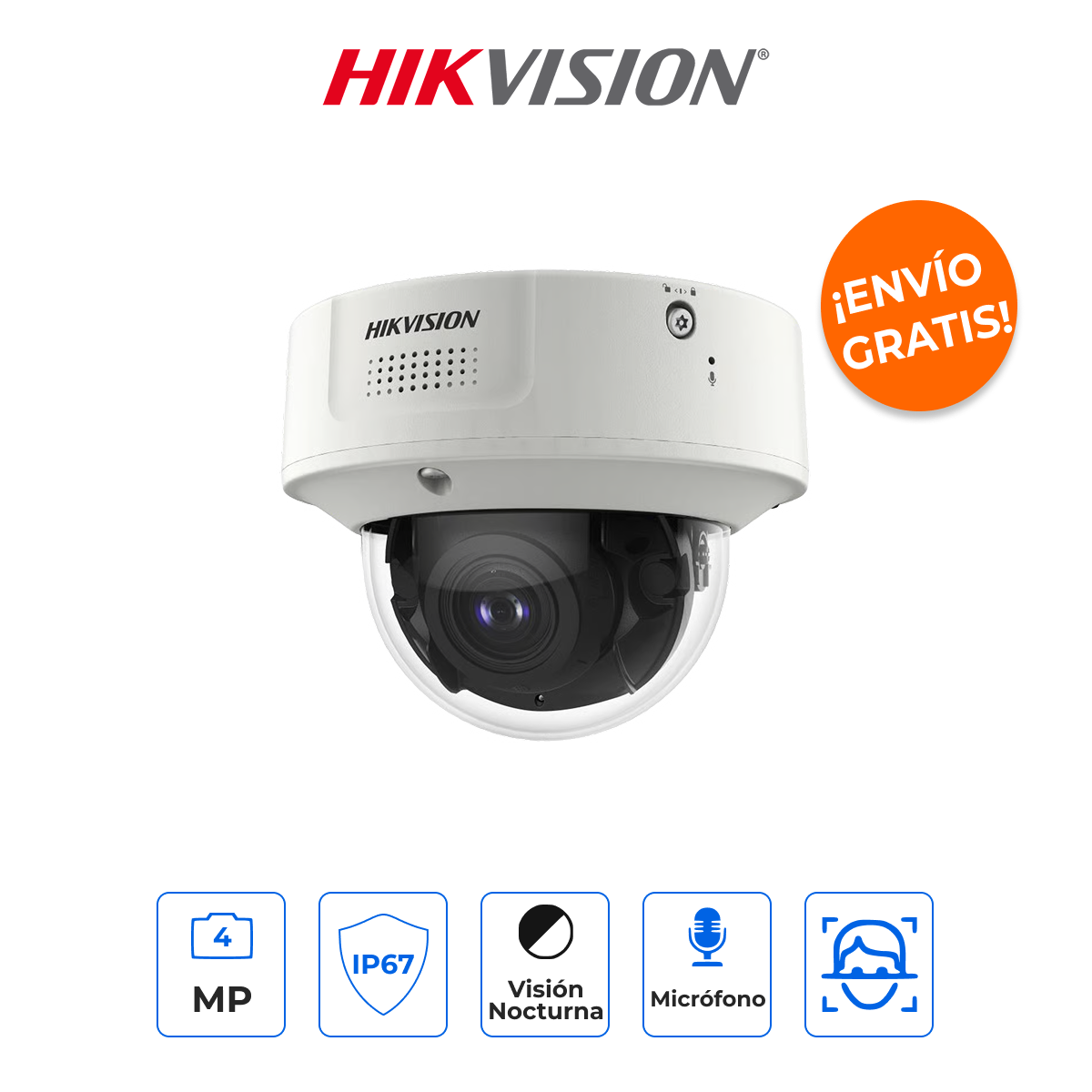 Hikvision iDS-2CD7146G2-IZS - Domo IP de 4MP DeepinView con Lente Motorizado, Conteo de Personas e Inteligencia de Grado Industrial