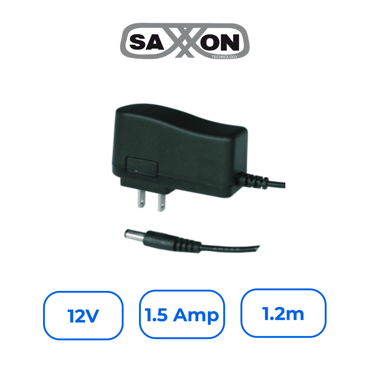 Saxxon PSU12015-E Fuente de Poder Regulada 12V 1.5A