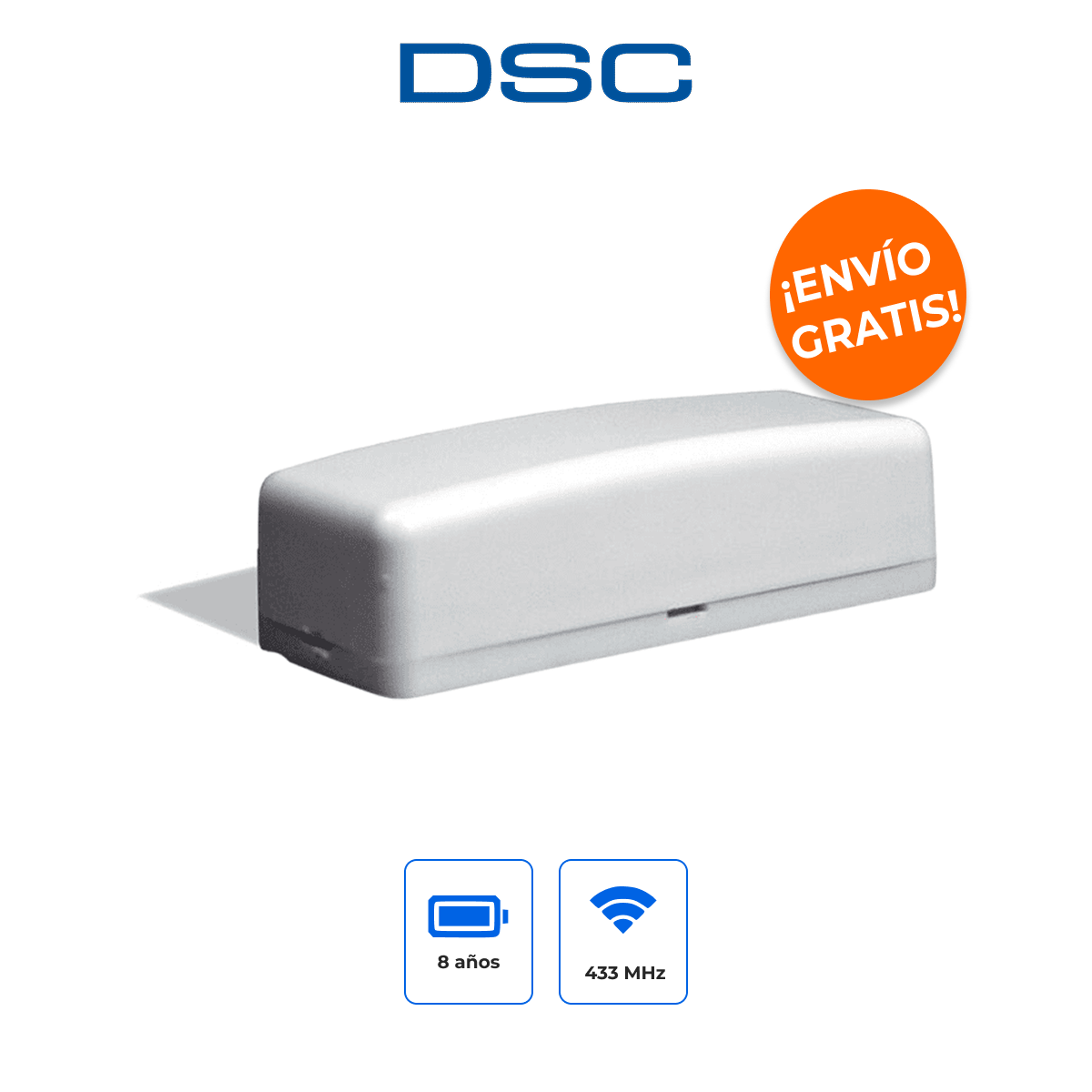 DSC PG9312 Contacto Magnético Inalámbrico Exterior PowerG con Entrada Auxiliar e IP66 (Copia)