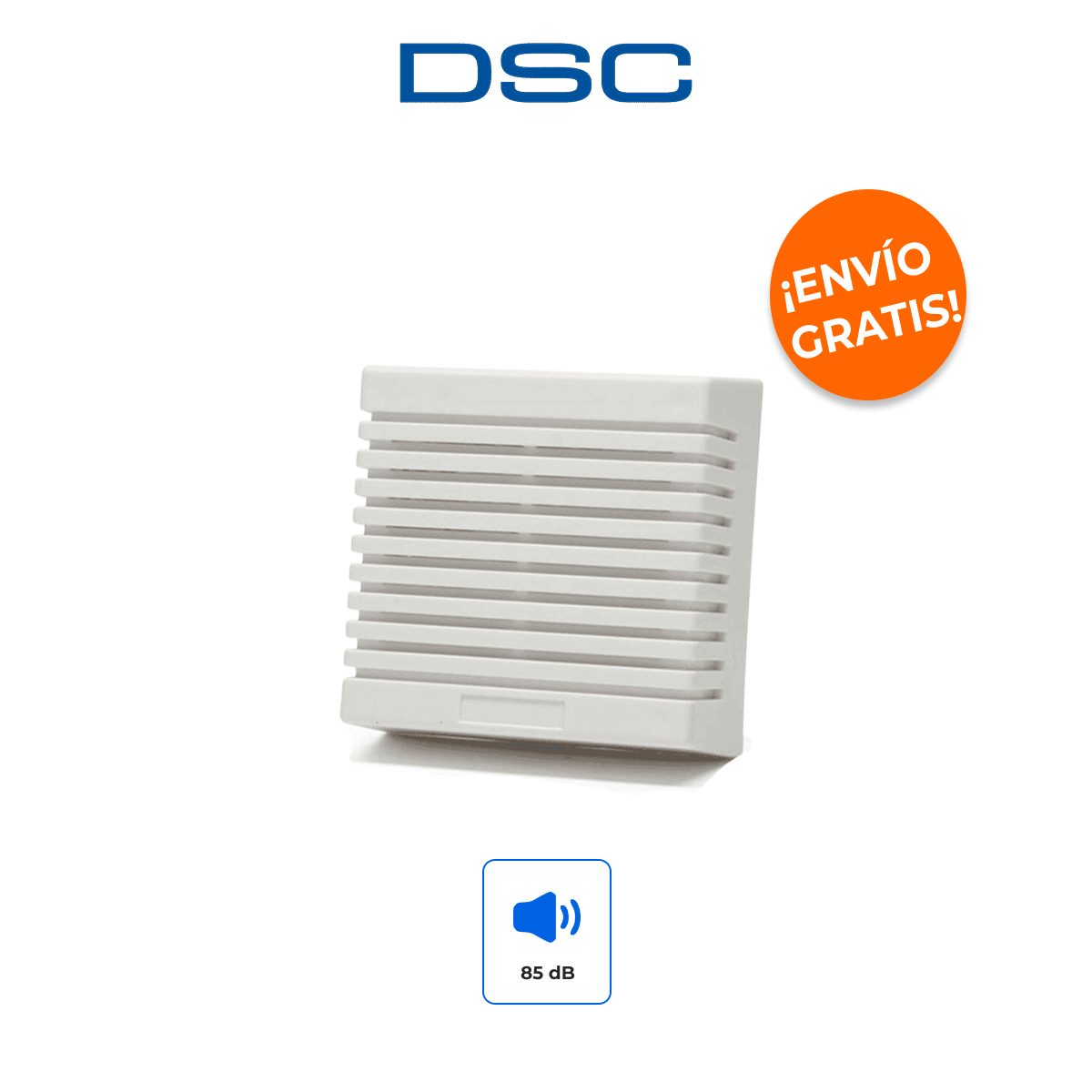 DSC SD-15W Sirena de Interior 15W y 85dB con Diseño Encapsulado para Alarma y Fuego