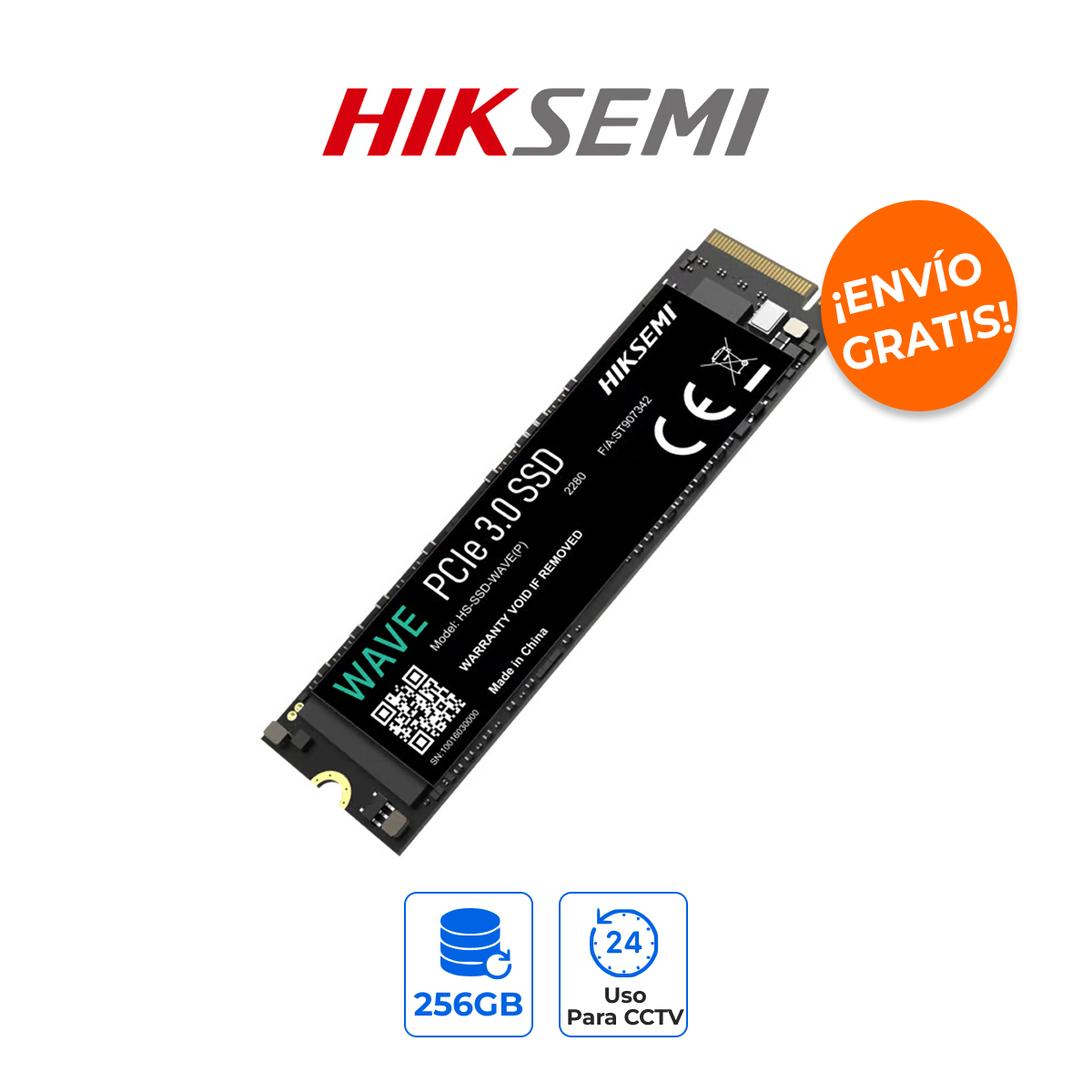 HIKSEMI HS-SSD-WAVE(P)/512G Unidad de Estado Sólido 512GB M.2 NVMe PCIe 3.0 de Alta Velocidad