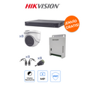 Hikvision KH1080P8DW - Kit TurboHD 1080p con Inteligencia AcuSense y Visión Ultra Gran Angular