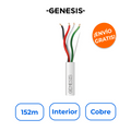 GENESIS 2115-5501/500 Bobina 152m de Cable 4x18 AWG 100% Cobre con Protección UV y Riser