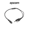 EPCOM JRF51 Cable Divisor de Energía tipo Pulpo 1 Jack Hembra a 2 Salidas Macho