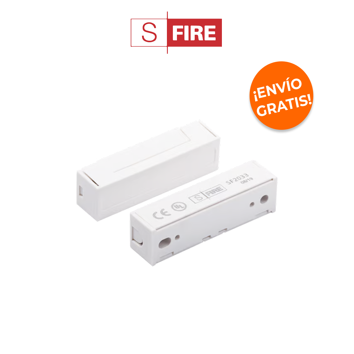 SFIRE SF-2033 Contacto Magnético para Puertas y Ventanas con GAP de 30mm y Diseño Estético