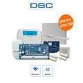 DSC NEO-ICON-IPLTE-SB Kit Alarma 32 Zonas con Comunicador Dual IP/4G y Sensores Cableados