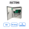 Saxxon PSU1210-D9B Fuente de Poder Distribuidora 12V 10A 9 Canales